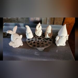 Set of Cement Gnome Figurines (5)